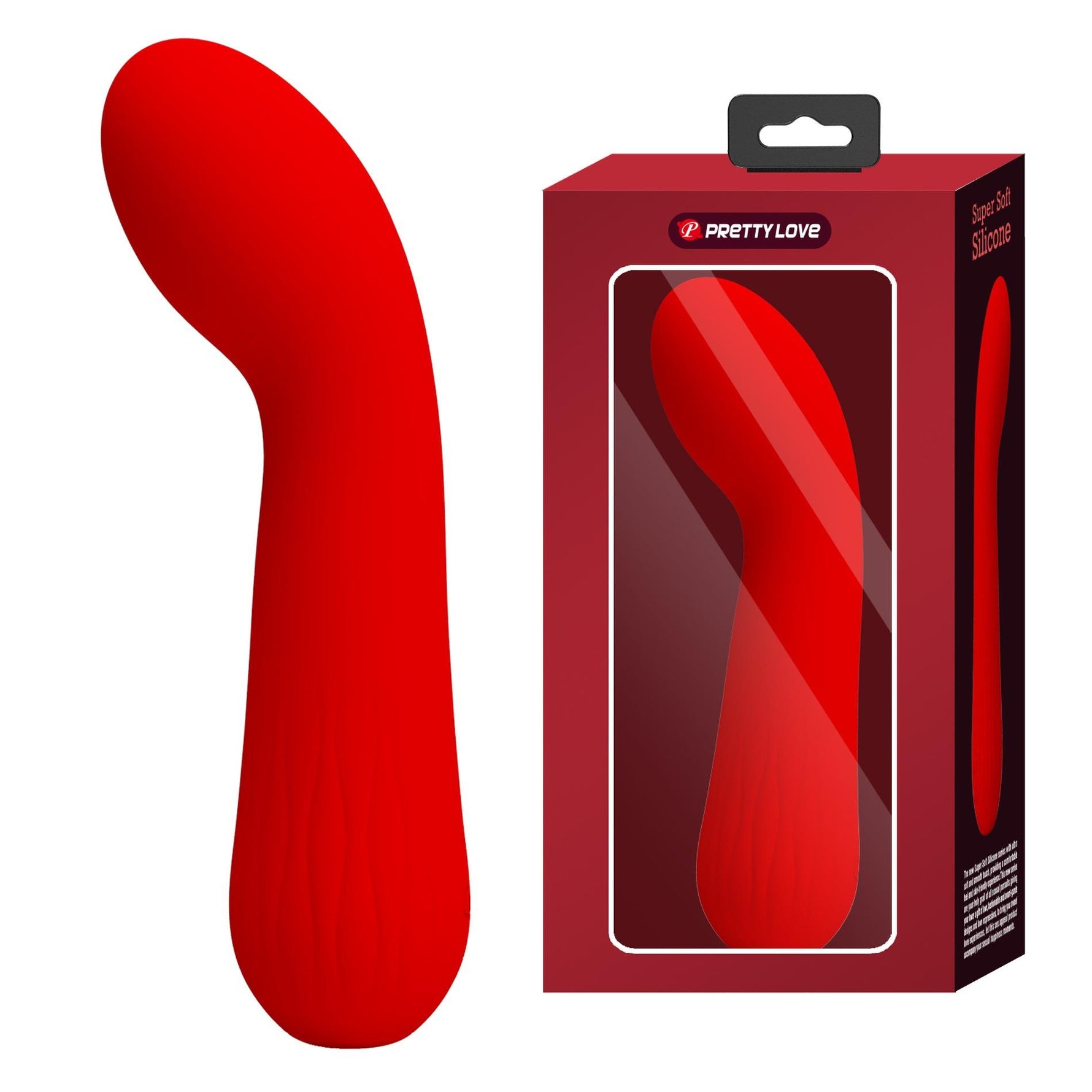 Vibrator Pretty Love Faun pentru punctul G, silicon roșu, 12 funcții