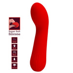 Vibrator Pretty Love Faun pentru punctul G, silicon roșu, 12 funcții