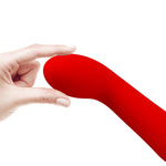 Vibrator Pretty Love Faun pentru punctul G, silicon roșu, 12 funcții