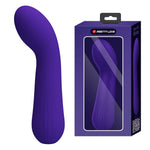 Vibrator pentru punctul G din silicon Pretty Love Faun, violet închis