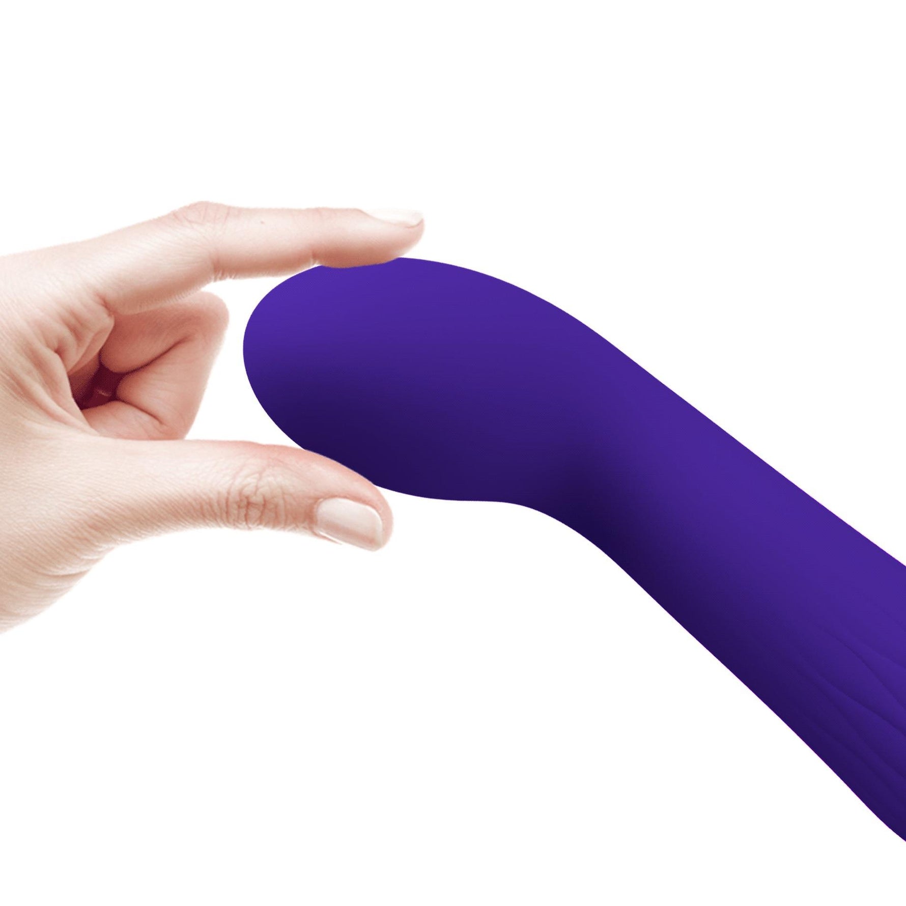 Vibrator pentru punctul G din silicon Pretty Love Faun, violet închis