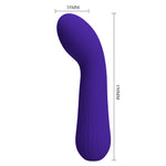 Vibrator pentru punctul G din silicon Pretty Love Faun, violet închis