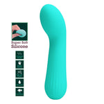 Vibrator Pretty Love Faun din silicon pentru punctul G, verde, cu 12 funcții