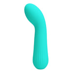 Vibrator Pretty Love Faun din silicon pentru punctul G, verde, cu 12 funcții