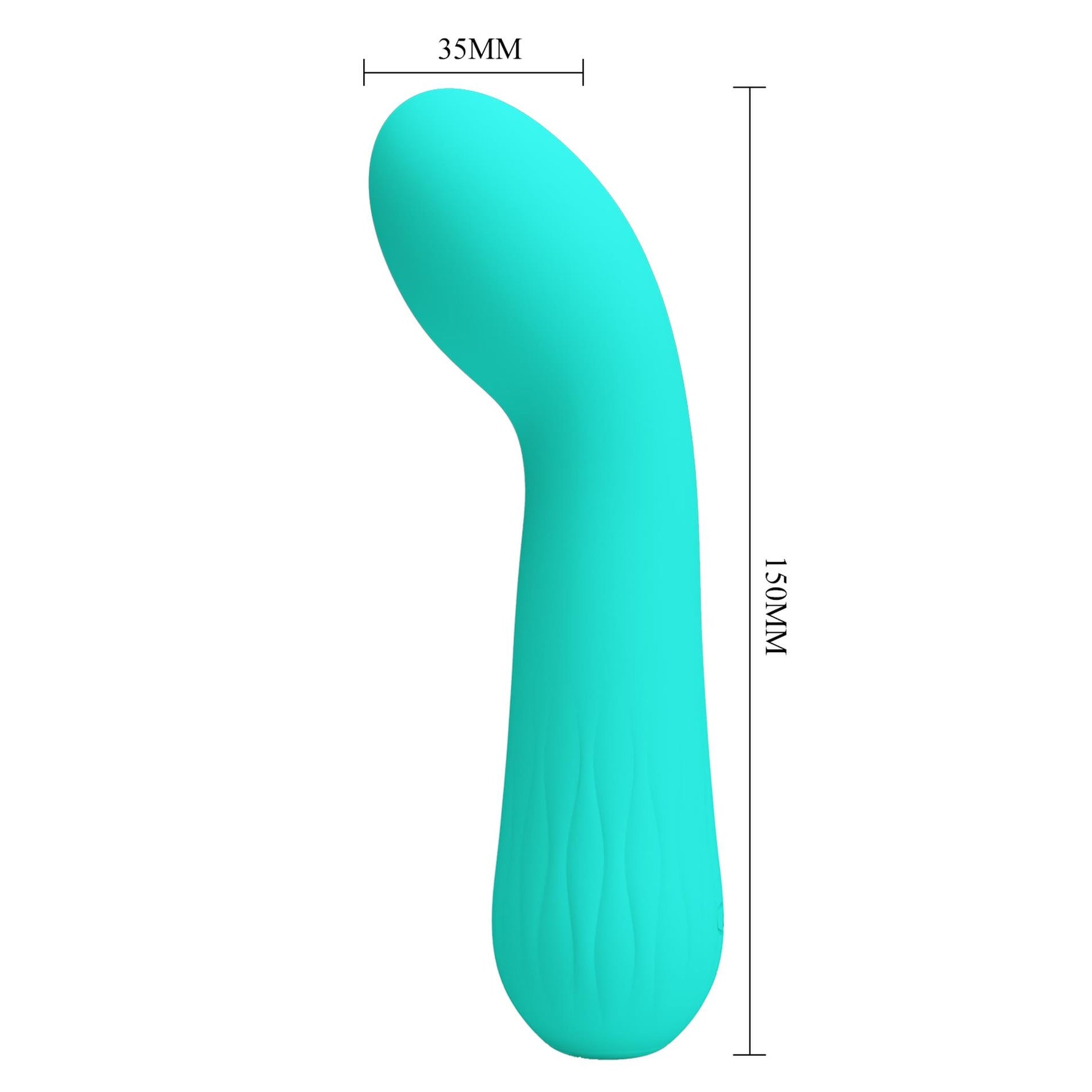 Vibrator Pretty Love Faun din silicon pentru punctul G, verde, cu 12 funcții
