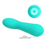 Vibrator Pretty Love Faun din silicon pentru punctul G, verde, cu 12 funcții