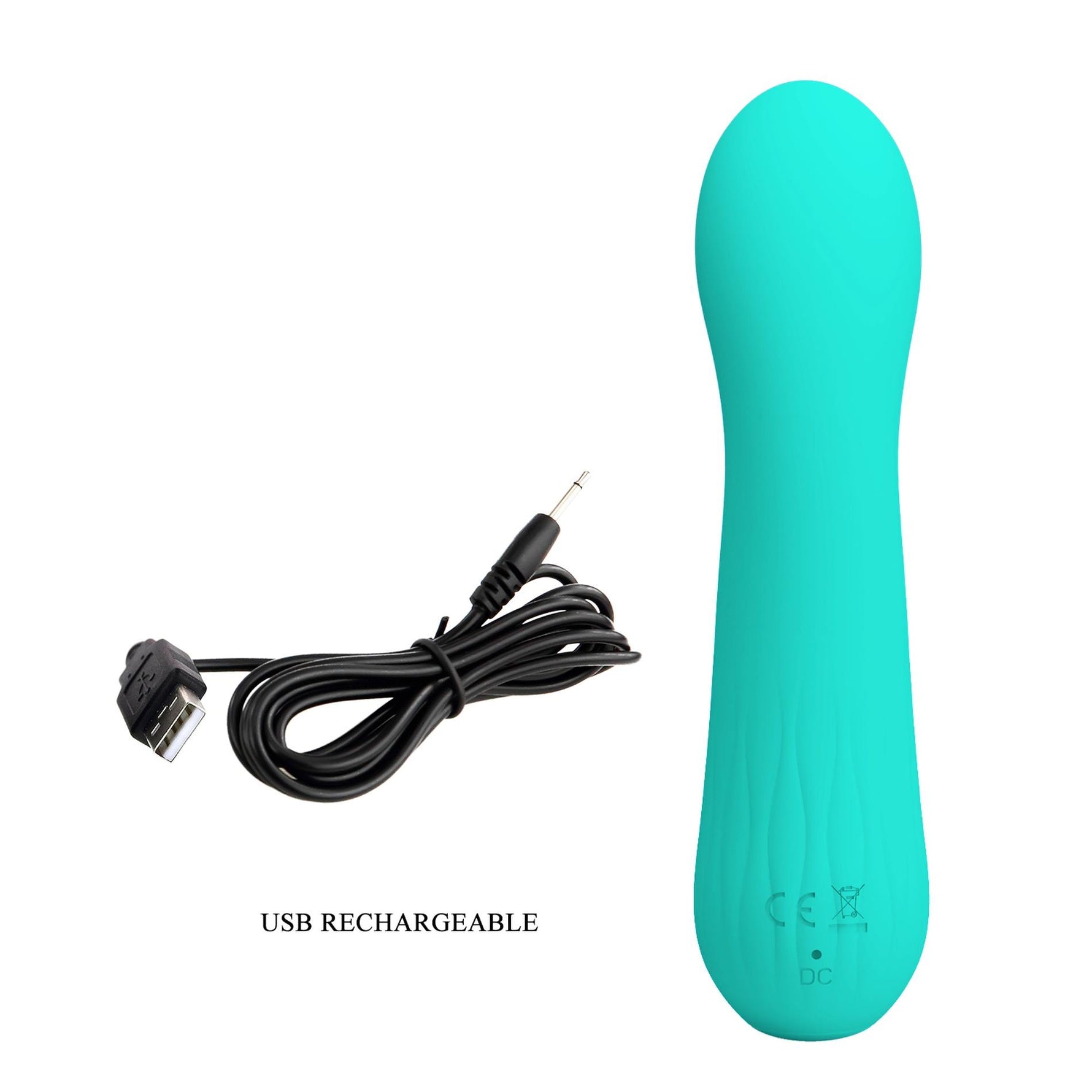 Vibrator Pretty Love Faun din silicon pentru punctul G, verde, cu 12 funcții