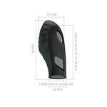 Vibrator cu deget Pretty Love Lich din silicon