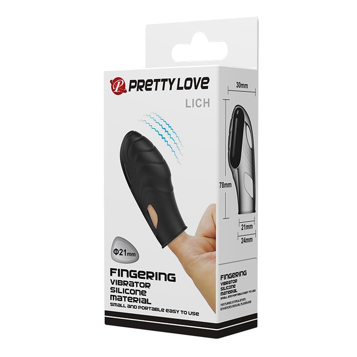 Vibrator cu deget Pretty Love Lich din silicon