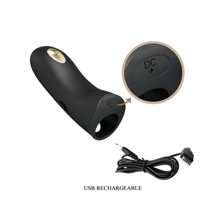 Husă pentru electrostimulare Pretty Love Marico, USB, Negru, 10,5 cm