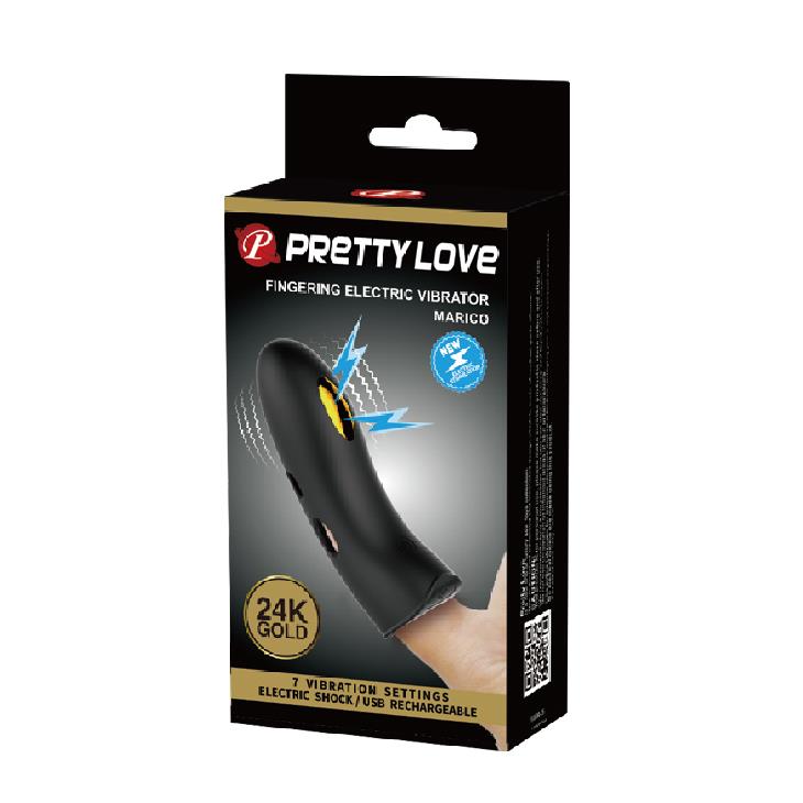 Husă pentru electrostimulare Pretty Love Marico, USB, Negru, 10,5 cm