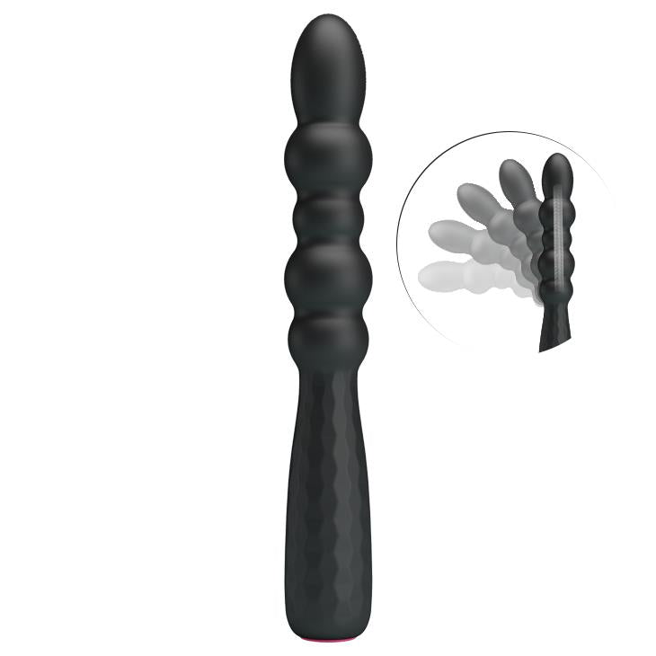 Vibrator Pretty Love Monroe pentru punctul G, silicon, negru, cu 12 funcții, USB