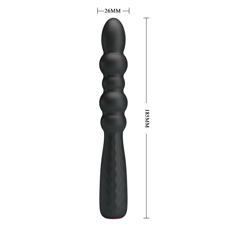 Vibrator Pretty Love Monroe pentru punctul G, silicon, negru, cu 12 funcții, USB