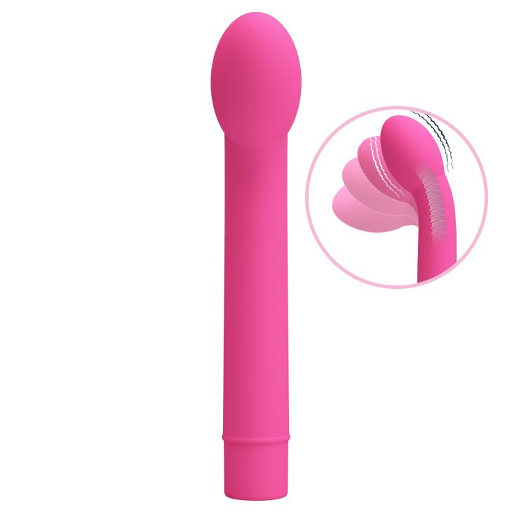 Vibrator Pretty Love Logan din silicon pentru punctul G, 10 funcții, roz