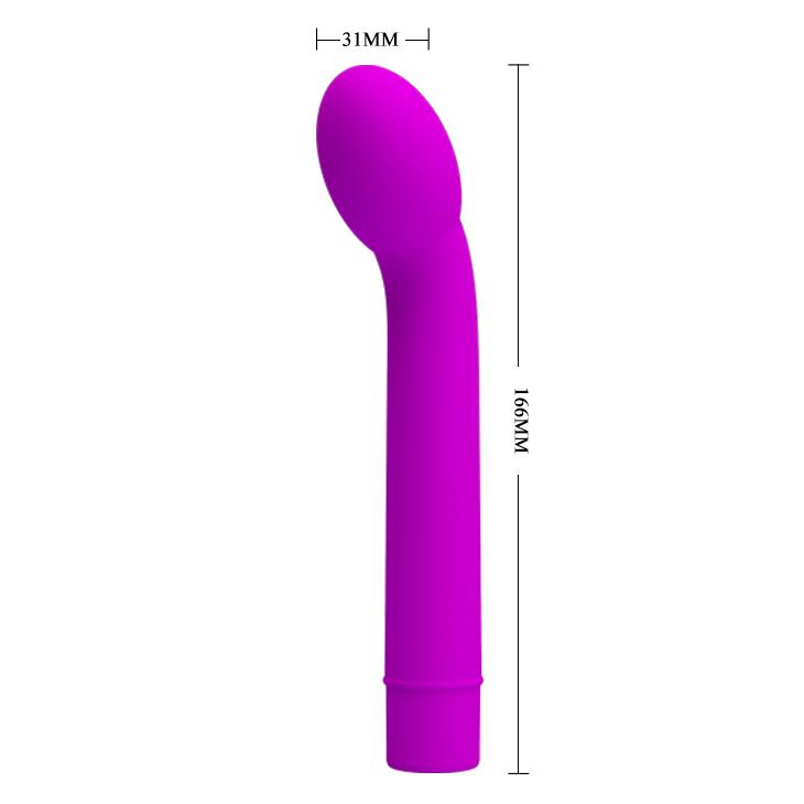 Vibrator Pretty Love Logan pentru punctul G, silicon, 10 funcții, violet