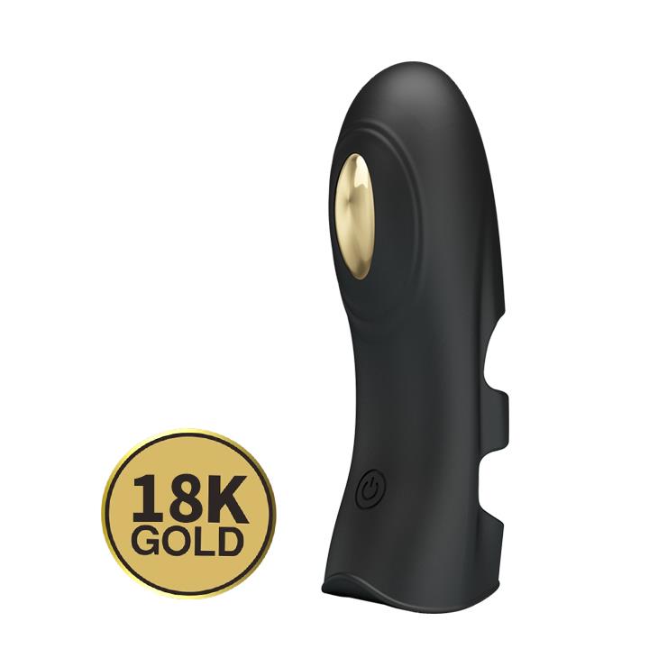 Husă de electrostimulare pentru deget Pretty Love Pegasus, neagră, cu USB