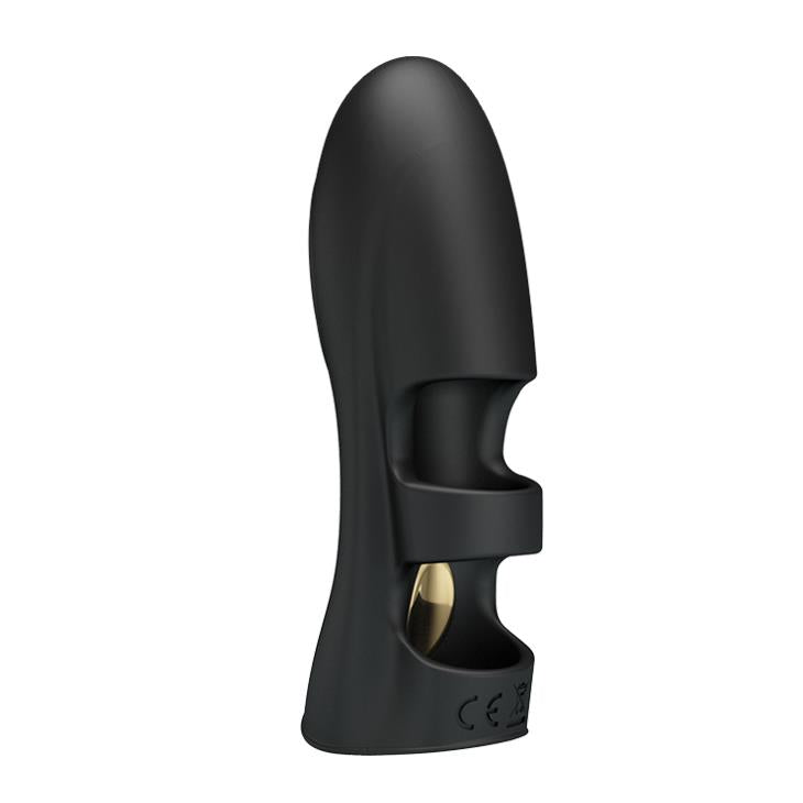Husă de electrostimulare pentru deget Pretty Love Pegasus, neagră, cu USB
