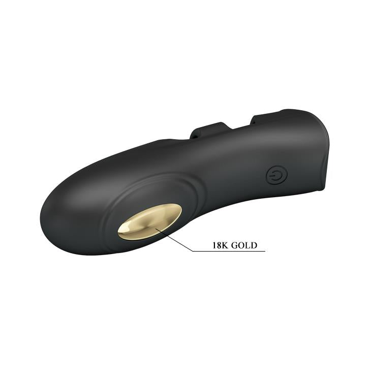 Husă de electrostimulare pentru deget Pretty Love Pegasus, neagră, cu USB