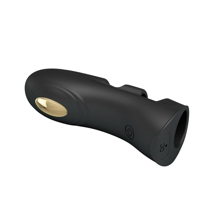 Husă de electrostimulare pentru deget Pretty Love Pegasus, neagră, cu USB