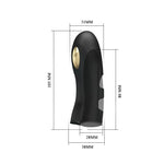 Husă de electrostimulare pentru deget Pretty Love Pegasus, neagră, cu USB