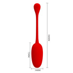 Pretty Love Knucker Roșu – 12 funcții de vibrație cu memorie