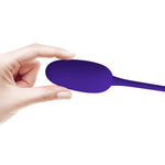 Ou vibrant din silicon Pretty Love Knucker, violet, 12 funcții