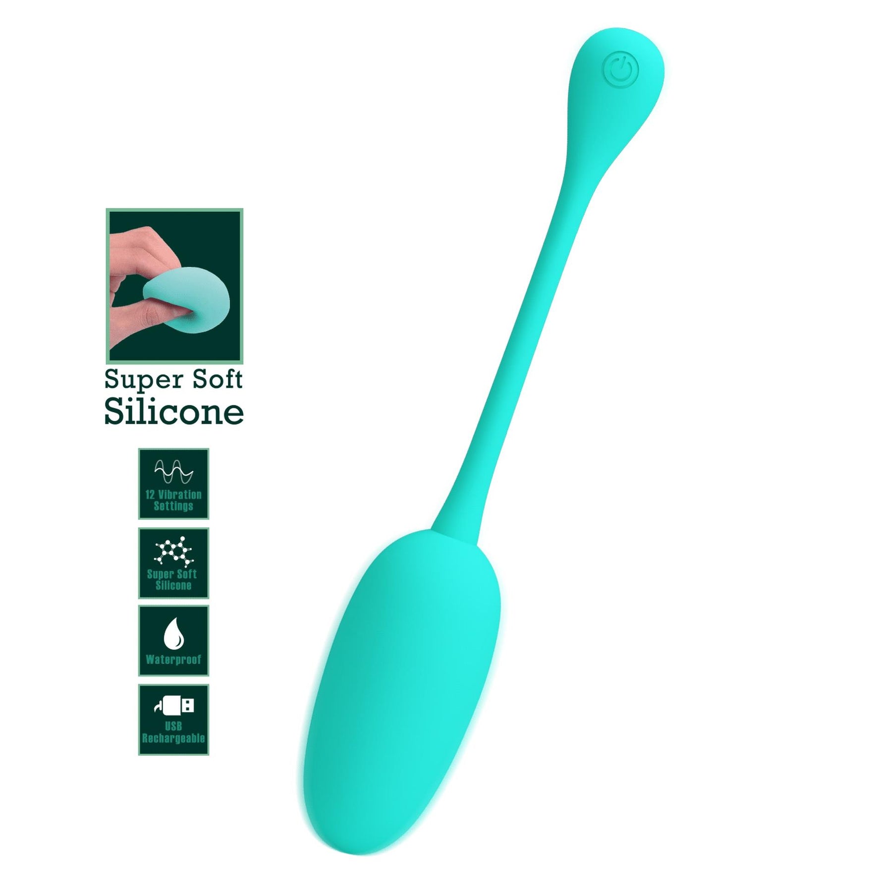 Pretty Love Knucker Vibrator Silicon Verde Ou 12 Funcții