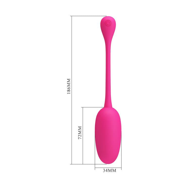 Ou vibrant din silicon Pretty Love Knucker, 12 funcții