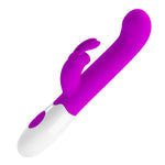 Vibrator Pretty Love Centaur din silicon, model iepure, 30 de funcții, violet