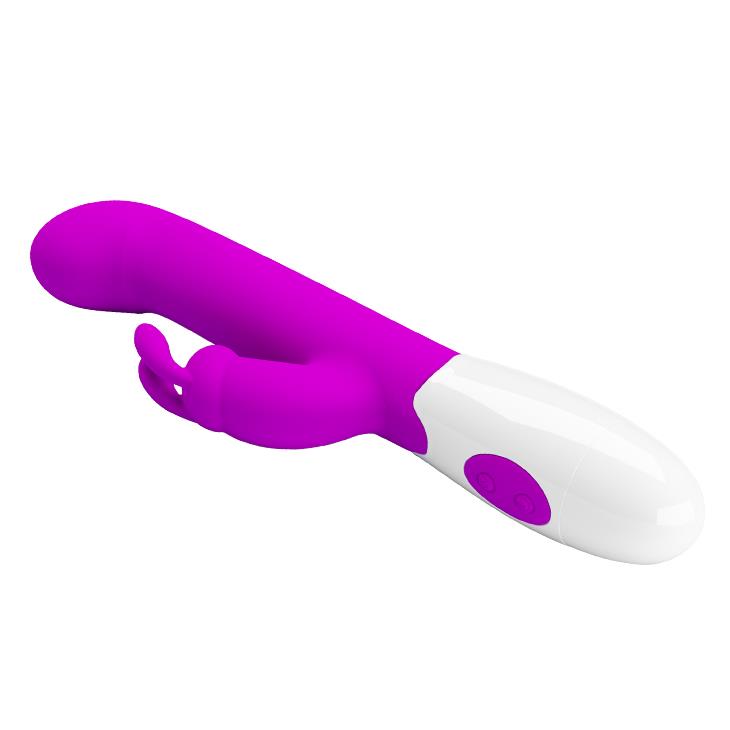 Vibrator Pretty Love Centaur din silicon, model iepure, 30 de funcții, violet