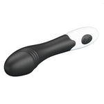 Vibrator Pretty Love Elemental Silicone pentru Punct G, Negru, 30 de Funcții