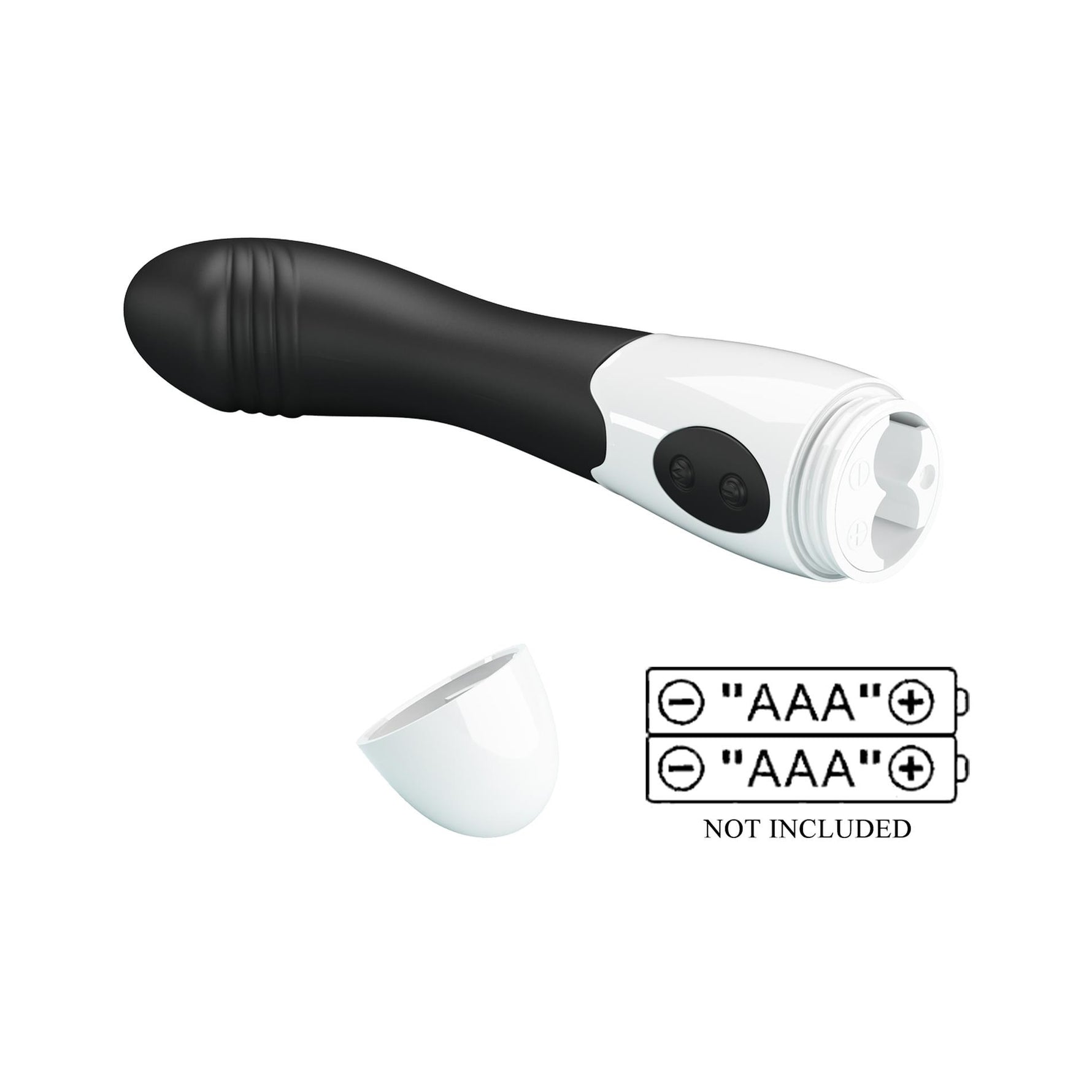 Vibrator Pretty Love Elemental Silicone pentru Punct G, Negru, 30 de Funcții