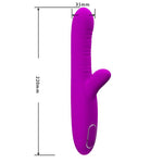 Vibrator Pretty Love Angelique pentru punctul G, silicon violet, USB