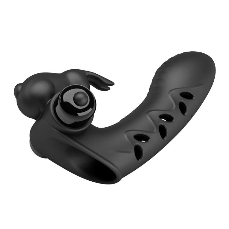 Husă de deget Pretty Love Honey Finger Bunny din silicon, 10 vibrații