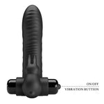Husă de deget Pretty Love Honey Finger Bunny din silicon, 10 vibrații