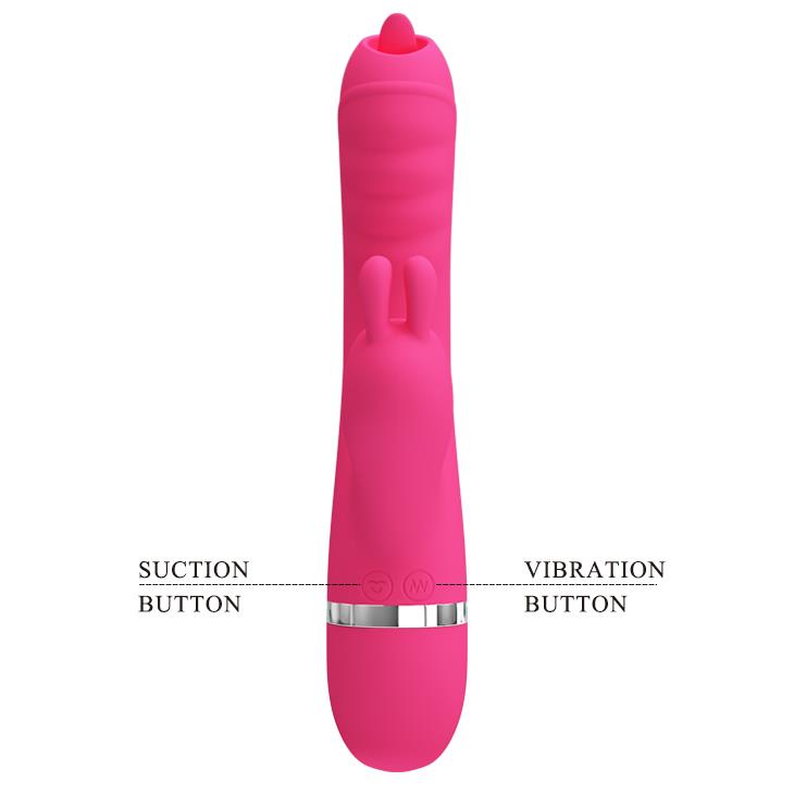 Vibrator Pretty Love Phoenix pentru sugere și lingerea iepurașului