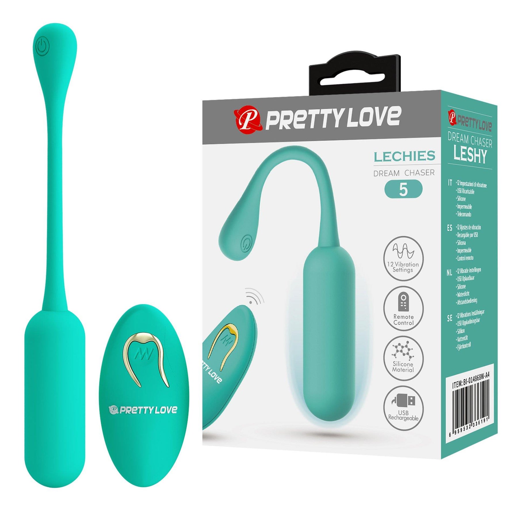 Pretty Love Lechies Dream Chaser Vibrator Ou Verde cu Telecomandă