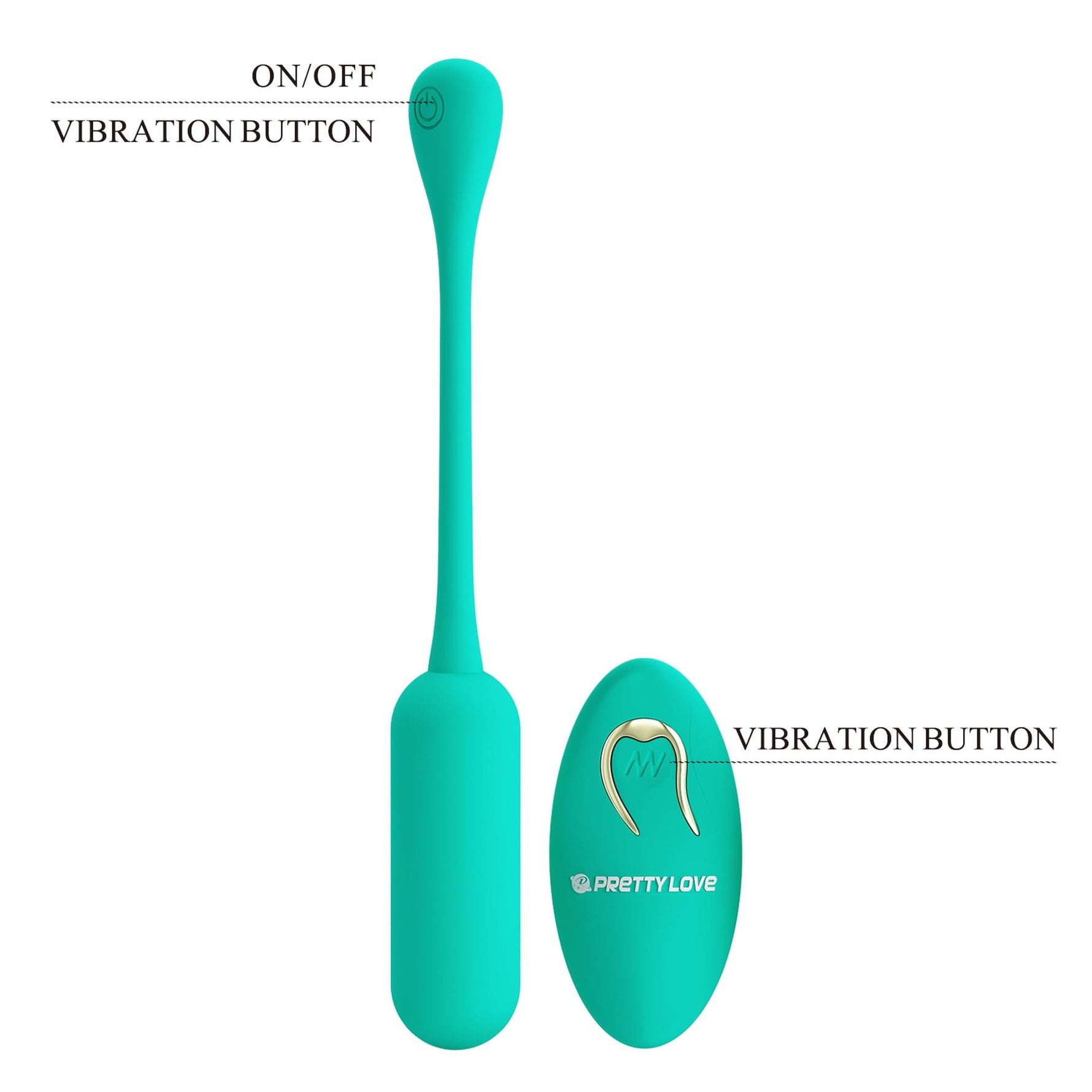 Pretty Love Lechies Dream Chaser Vibrator Ou Verde cu Telecomandă