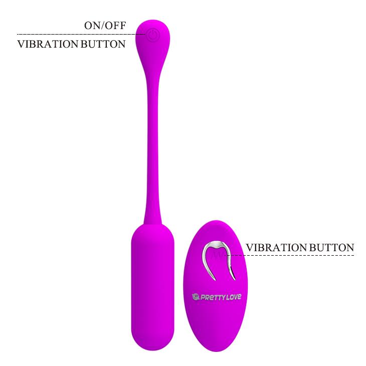 Ou vibrant wireless din silicon Pretty Love Lechies cu telecomandă