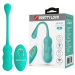 Ou vibrant Pretty Love Leshy Dream Chaser din silicon verde cu telecomandă
