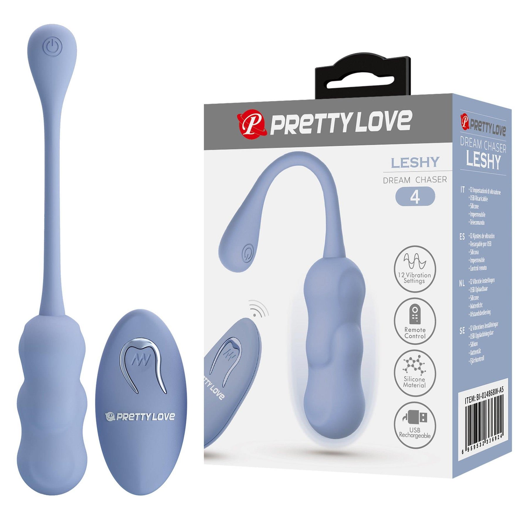 Pretty Love Leshy Dream Chaser 4 Ou Vibrator Albastru cu Telecomandă
