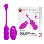 Ou vibrant wireless din silicon Pretty Love Leshy cu telecomandă