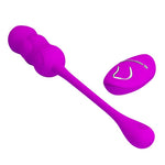 Ou vibrant wireless din silicon Pretty Love Leshy cu telecomandă