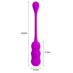 Ou vibrant wireless din silicon Pretty Love Leshy cu telecomandă