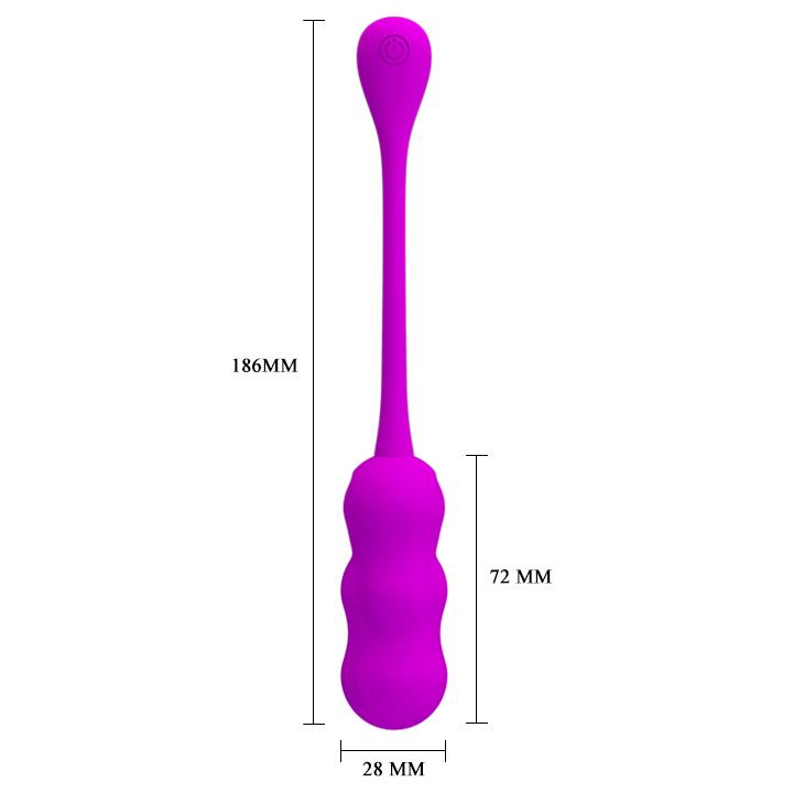 Ou vibrant wireless din silicon Pretty Love Leshy cu telecomandă