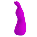 Vibrator Pretty Love Nakki din silicon cu model iepuraș, violet, USB