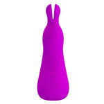 Vibrator Pretty Love Nakki din silicon cu model iepuraș, violet, USB