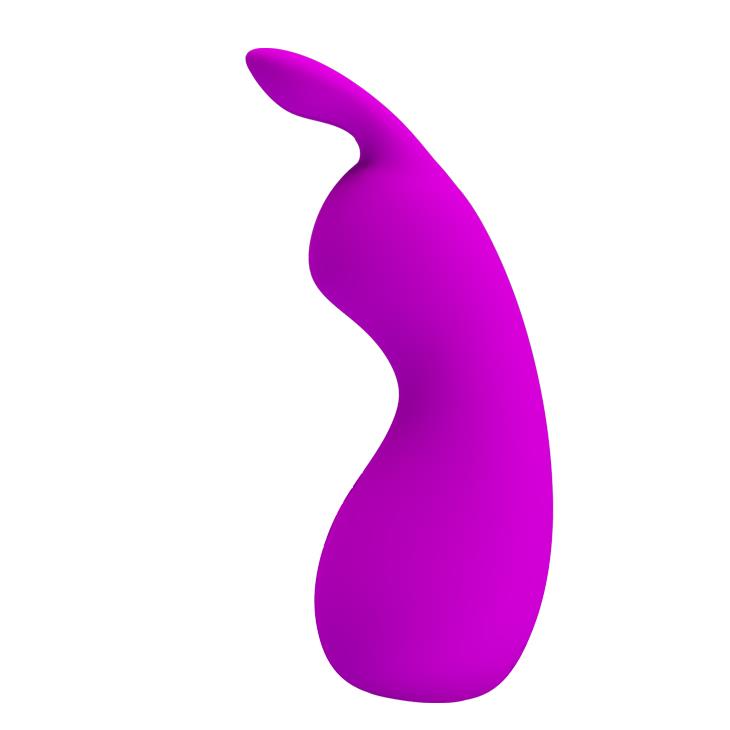 Vibrator Pretty Love Nakki din silicon cu model iepuraș, violet, USB