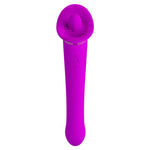 Vibrator Pretty Love Faust pentru lins, silicon violet, USB