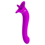 Vibrator Pretty Love Faust pentru lins, silicon violet, USB